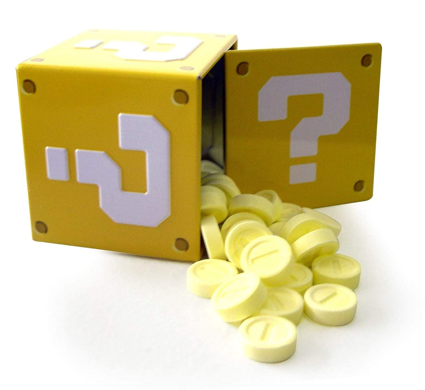 Boston America Nintendo Question Mark Box Coin Candies, Sour Strawberry, 1.2 oz, Tin