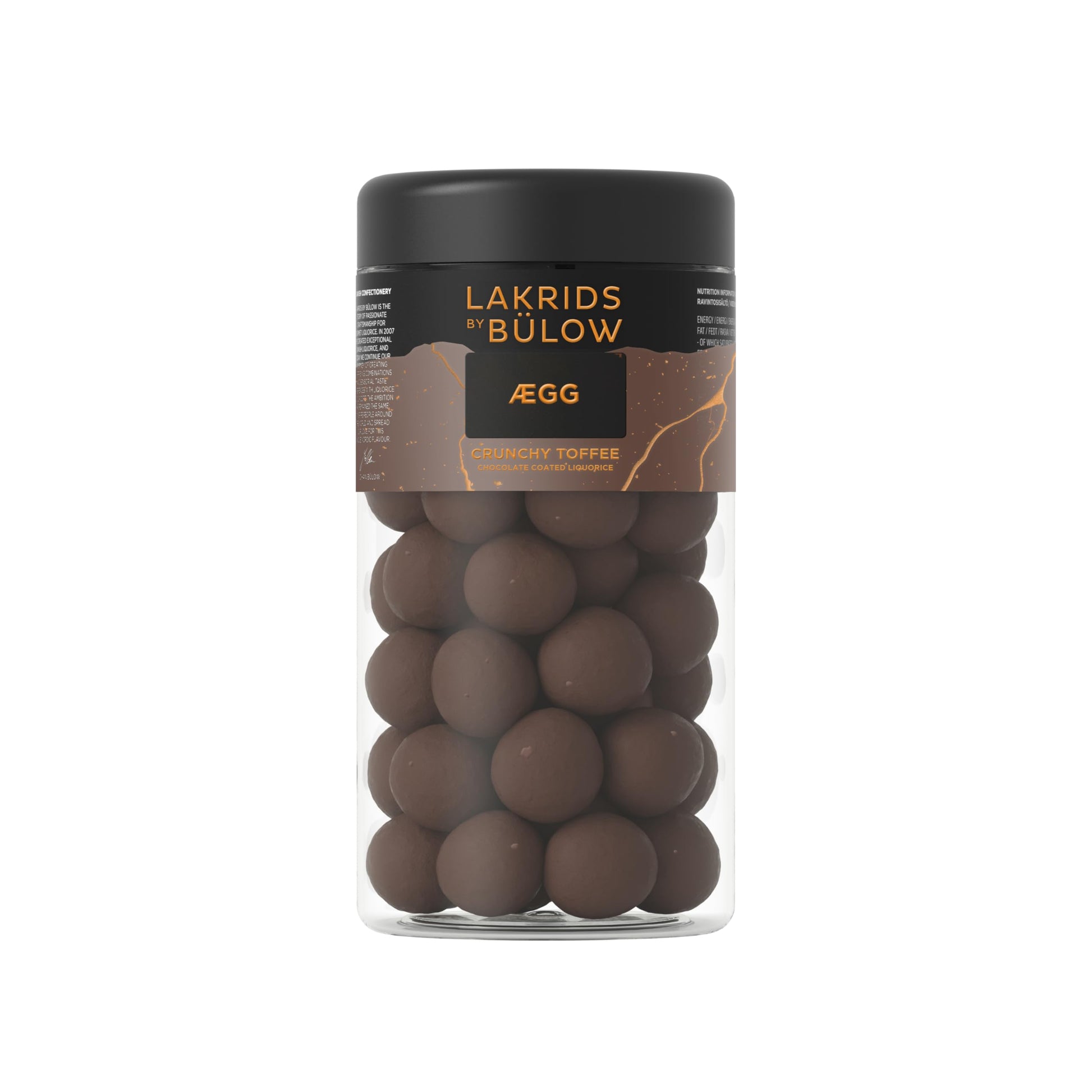 LAKRIDS BY BLOW - Crunchy Toffee - 10.4 oz - Black Gourmet Licorice Covered in Milk Chocolate, Caramel and Cream - Authentic Sca