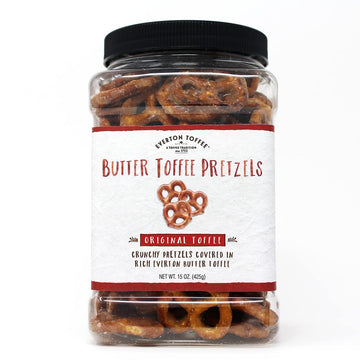 Everton Original Butter Toffee Pretzels: Gourmet Artisan Butter Toffee Covered Pretzels, Made In Small Batches For That Rich Sma