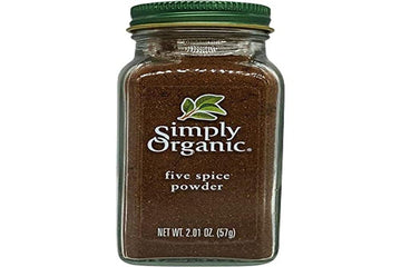 Simply Organic Five Spice Powder, 2.01 Ounce, Cinnamon, Fennel Seed, Cloves, Star Anise & White Pepper, Non GMO, Kosher