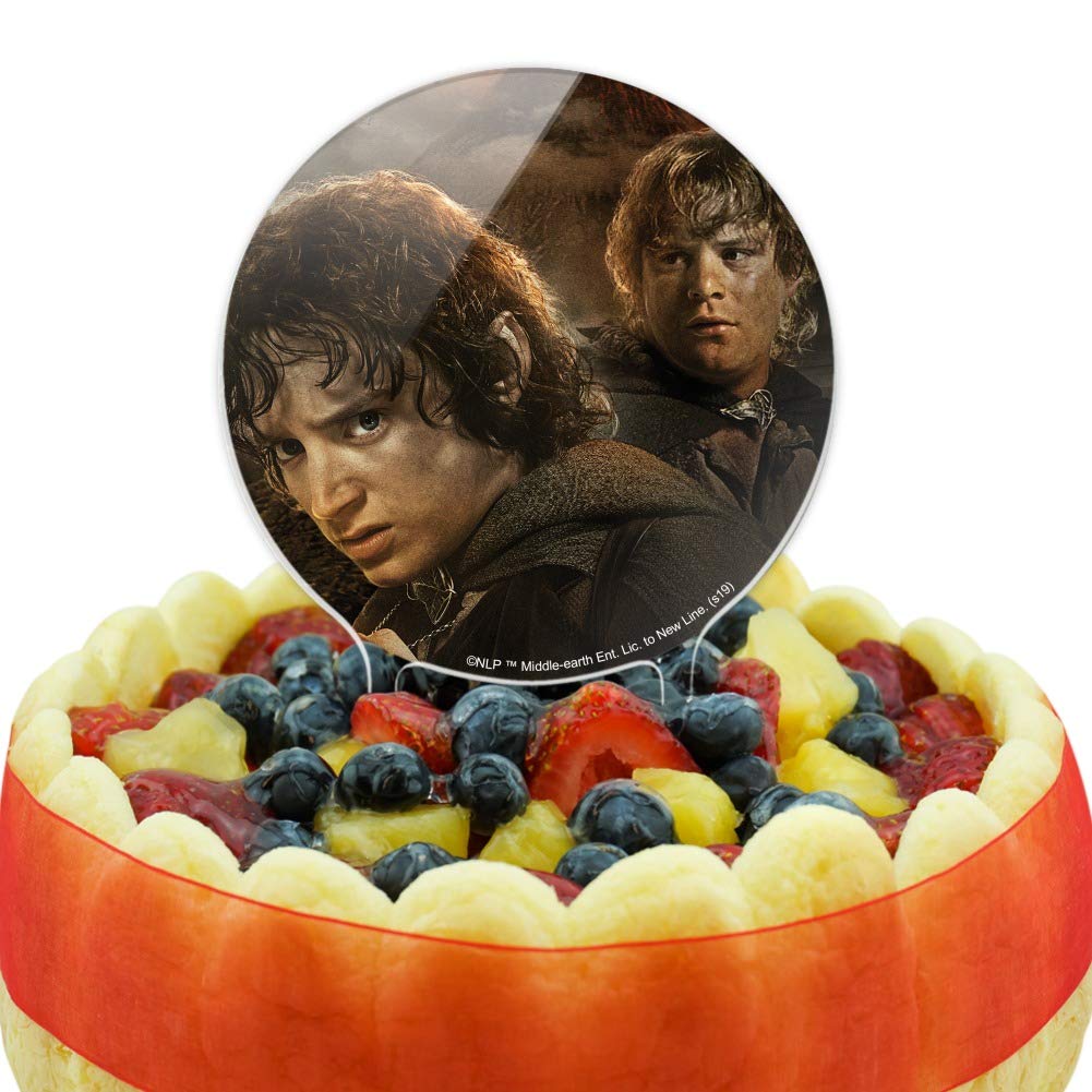 GRAPHICS & MORE Acrylic Cake Topper - THE LORD OF THE RINGS Frodo & Sam, One Size, Party Decoration for Wedding/Birthday/Graduation