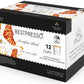 Bestpresso Coffee, Breakfast Blend Light Roast Single Serve K-Cup Pods, 96 Count (Compatible With 2.0 Keurig Malt-Inspired) 8 Packs Of 12 Cups
