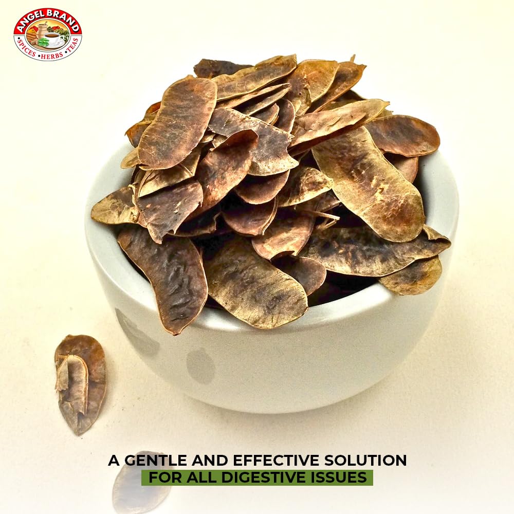 Angel Brand Senna Pods - 0.5 Pouch, Pack Of 3 - Senna Pods For Tea And Traditionals Uses.