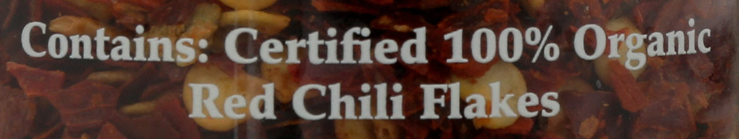 Morton & Bassett Organic Red Chili Flakes, 1.3 Ounce, Plastic, No Color, Model 0016291442856