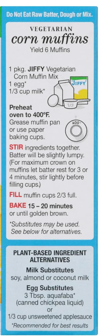 Jiffy Vegetarian Corn Muffin Mix, 8.5 oz (Pack of 4)