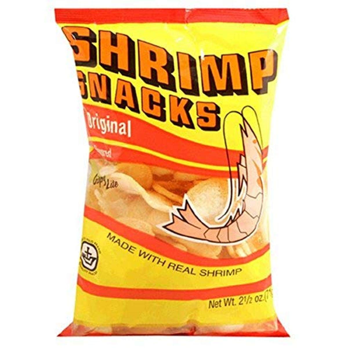 Marco Polo Shrimp Chips, Original Flavor, 2.5-Ounce Bags (Pack of 24)