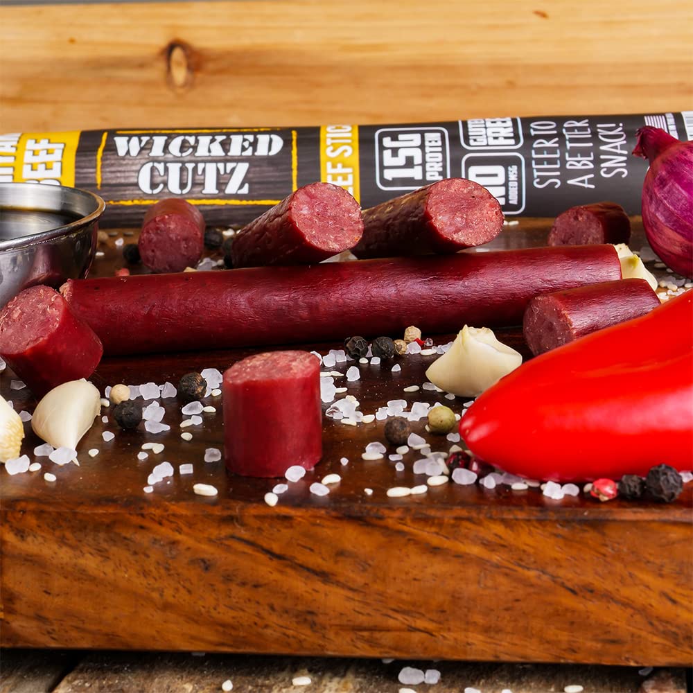Teriyaki Beef Sticks | Tender, Flavorful, Extra Large Beef Jerky Sticks With 15G Of Protein Per Meat Stick, Gluten Free, High Pr