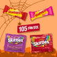 Wrigleys SKITTLES & STARBURST Fun Size Chewy Halloween Candy Variety Pack, 105 Ct Bulk Bag