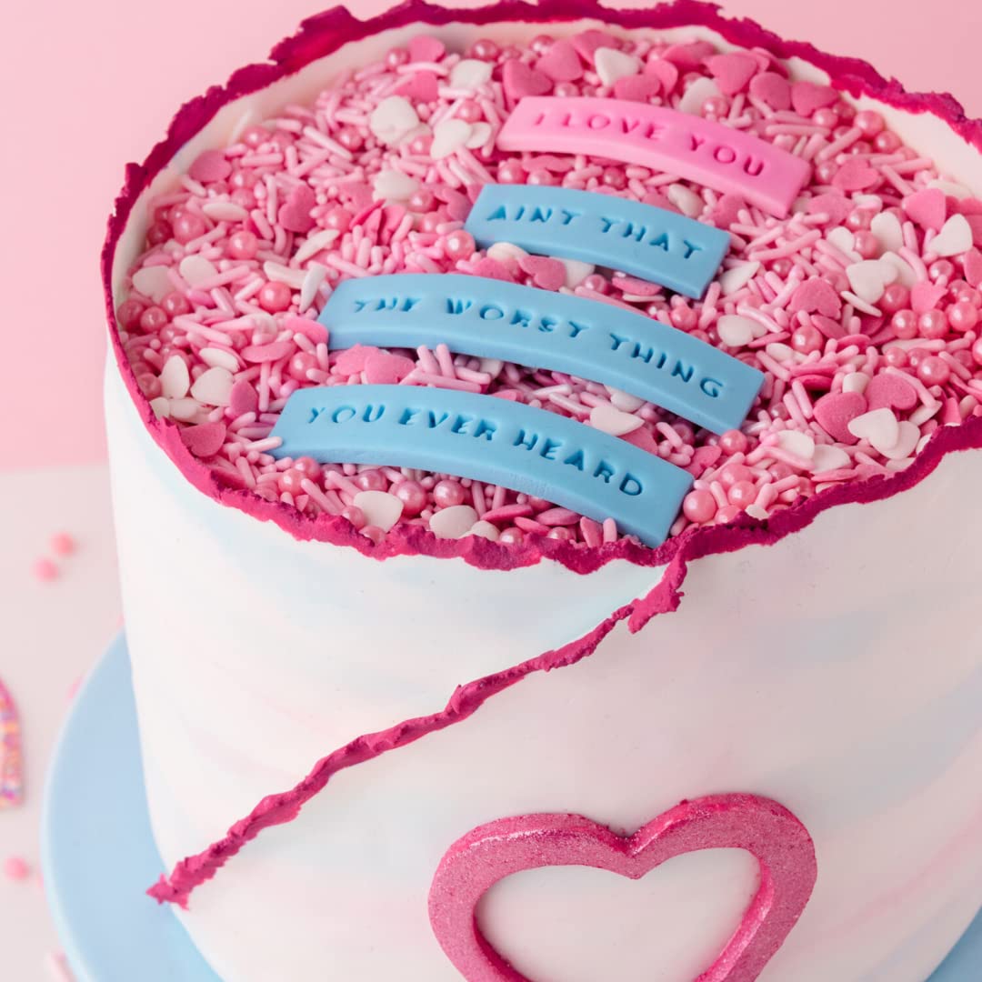 Sweets Indeed Sprinkles Heart Edible Mix Perfect For Cake Decorations Baking Ice Cream Cookies Cupcake Topper 4 Ounces