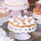 Donoter 24 Pieces Pink Glitter Engagement Cupcake Toppers He Asked She Said Yes Diamond Ring Heart Cupcake Picks For Wedding Bri