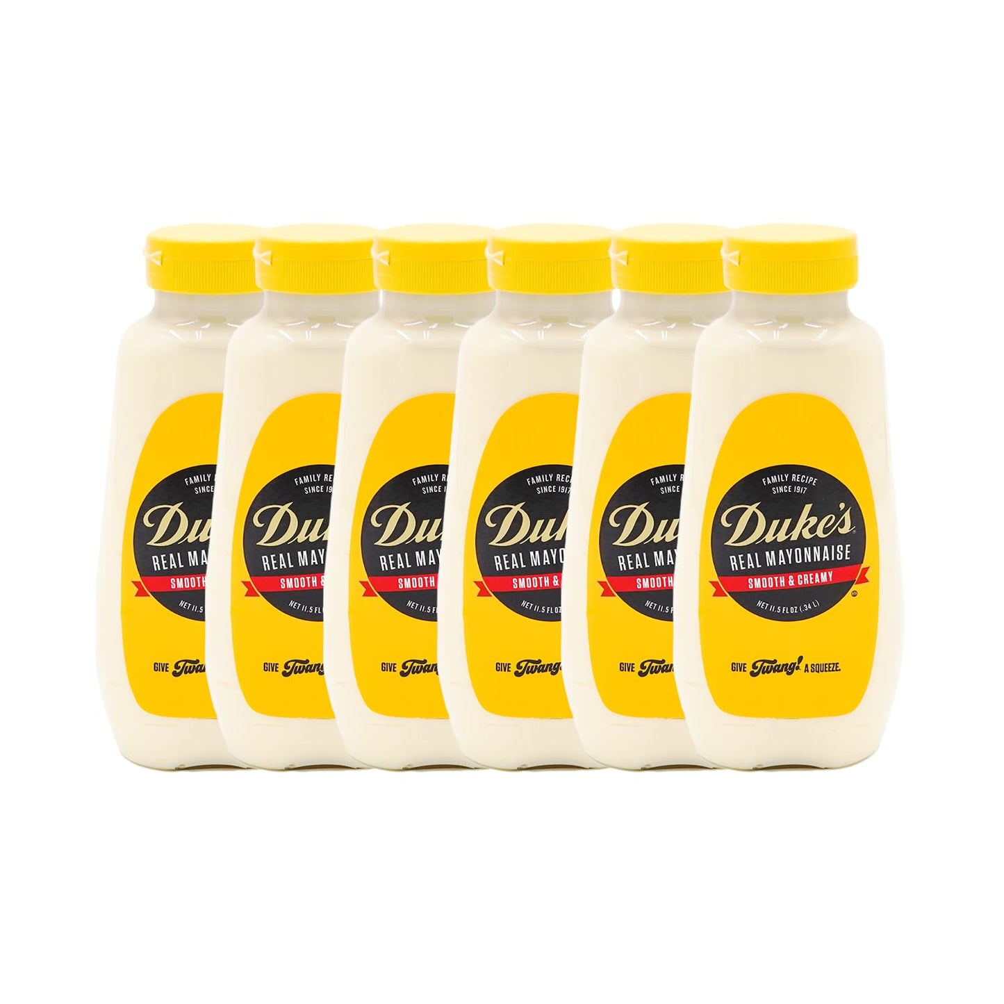 Dukes Real Mayonnaise Squeeze Bottle - Oriflavor Blendal Smooth & Creamy Taste  11.5 Ounce (Pack Of 6)