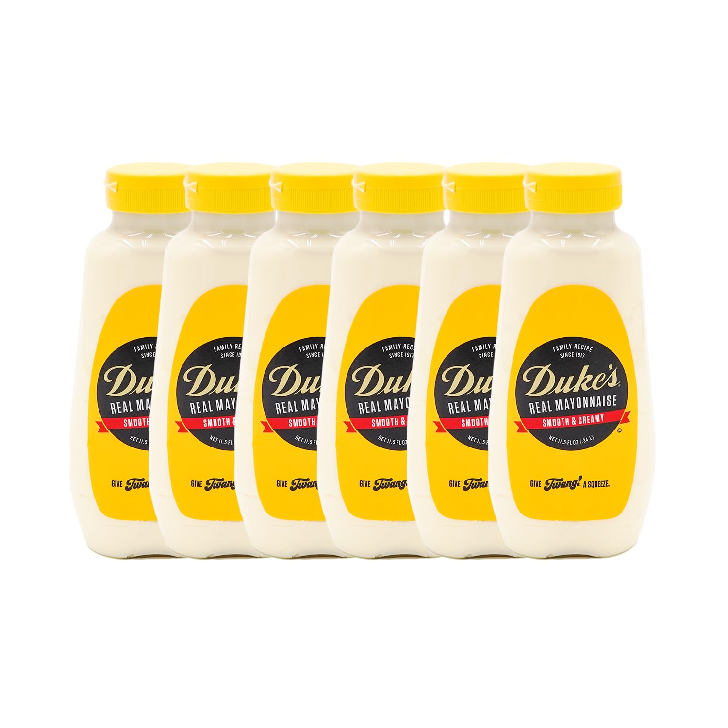Dukes Real Mayonnaise Squeeze Bottle - Oriflavor Blendal Smooth & Creamy Taste  11.5 Ounce (Pack Of 6)