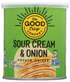 The Good Crisp Company, Good Crisps Minis (Sour Cream And Onion, 1.6 Ounce, Pack Of 12) Non-Gmo, Allergen Friendly, Potato Chip Snack Pack, Gluten Free Snacks