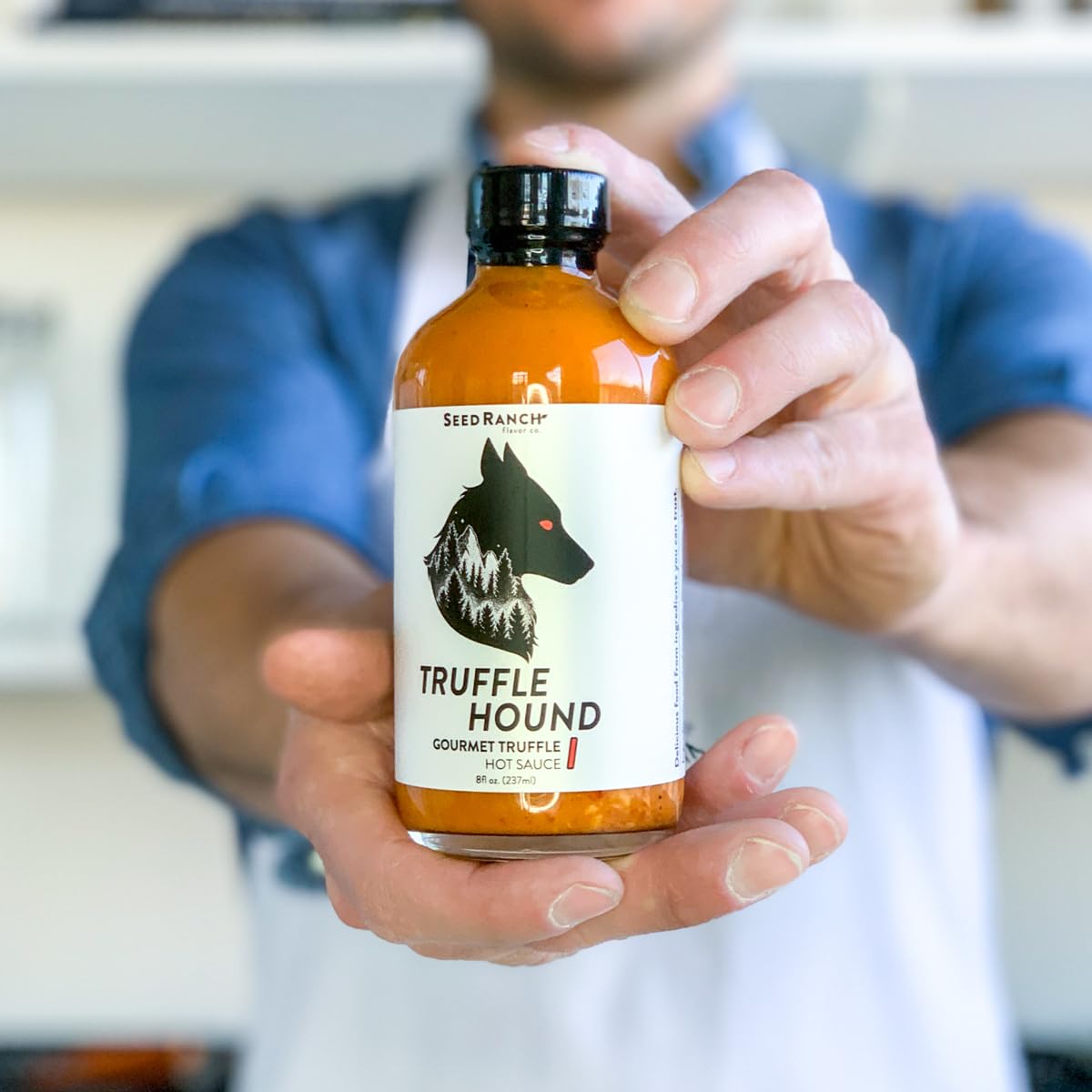 Seed Ranch Truffle Hound & Truffle Fire Hot Sauce Variety Pack - Spicy Vegan Non-GMO - 8 Fl Oz (Pack of 2)