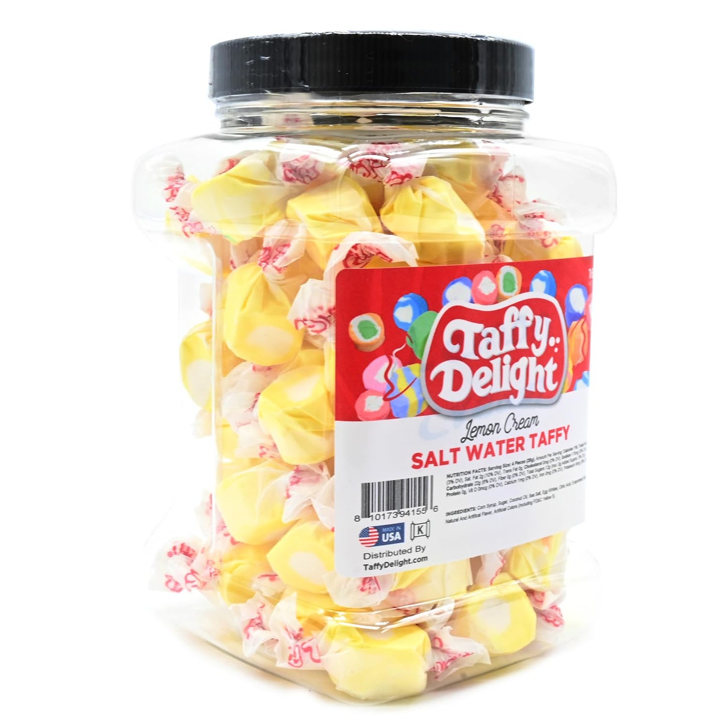 Taffy Delight Salt Water Taffy (16Oz, Lemon Cream)