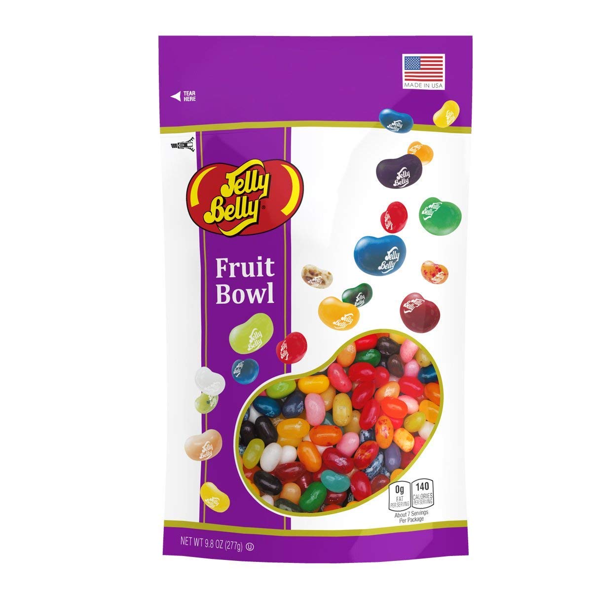 Jelly Belly Fruit Bowl Jelly Beans, Assorted Fruit Flavors, 9.8-Oz