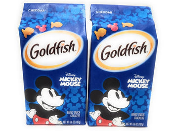 New Pepperidge Farm Goldfish Baked Special Edition Cheddar Mickey Mouse Net Wt 6.6 Oz (2)