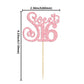 Gyufise Cupcake Toppers 24 Pack Glitter 16th Birthday Decorations Pink Model ZN0475-4-P