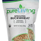 PureLiving Organic Sprouted Buckwheat - Whole Grain - 16 Ounce Bag - A Pseudo-cereal rich in vitamins, minerals, and complex car