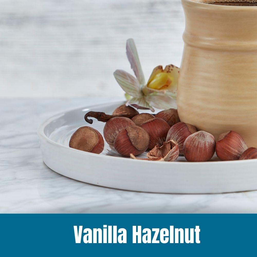 Door County Coffee Vanilla Hazelnut Flavored Coffee Ground | 10 Oz Bag | Flavored Ground Coffee Medium Roast | 100% Specialty Arabica Coffee Ground | Flavored Gourmet Coffee | Vanilla Hazelnut Coffee