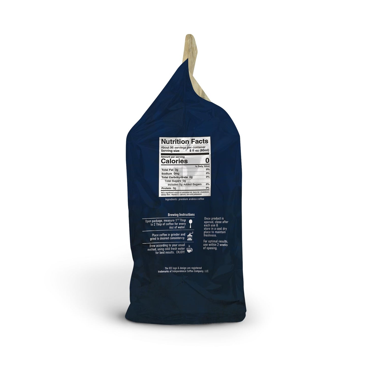 INDEPENDENCE COFFEE CO. Breakfast Blend Medium/Dark Roast Whole Bean Coffee, 24 Ounce Bag