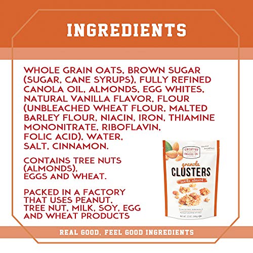 Creative Snacks, Granola, Vanilla Almond, Pack Of 6, Size 12 Oz - No Artificial Ingredients6
