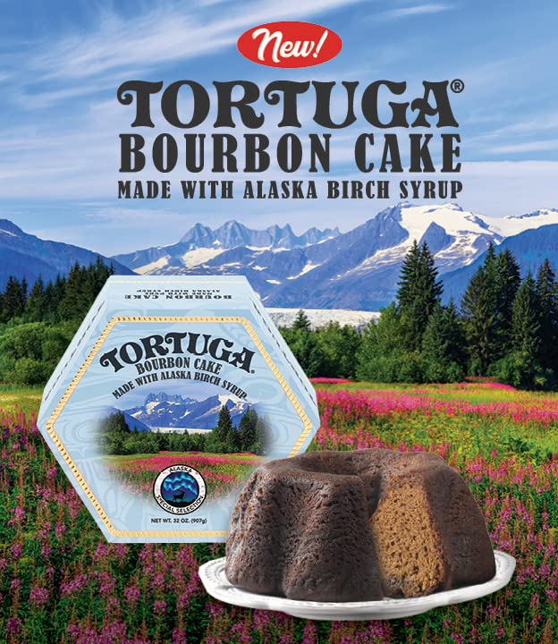 TORTUGA Alaska Birch Syrup spirit-inspired flavor Cake - Gourmet Gift - 16 Oz - Perfect for Stocking Stuffers and Gift Baskets