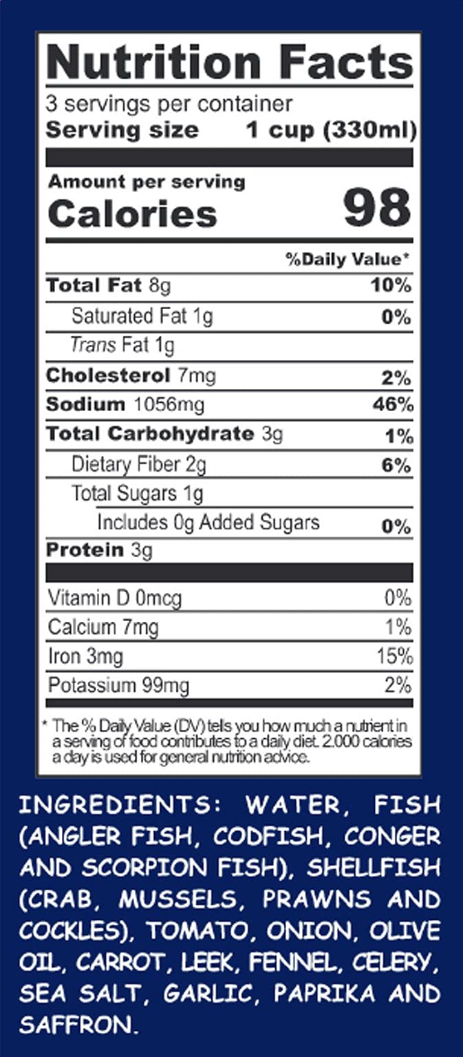 Aneto Seafood Paella Cooking Base Broth, 33.83 Fluid Ounce (3 Pack)