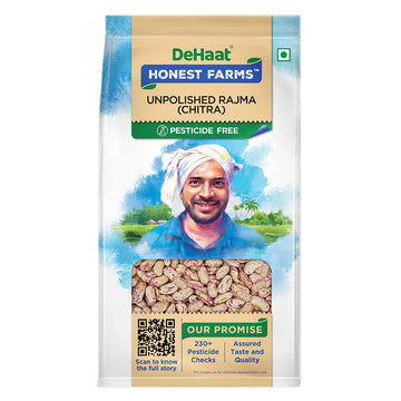 Dehaat Honest Farms Pesticide Free Unpolished Rajma (Chitra) 500 Gm