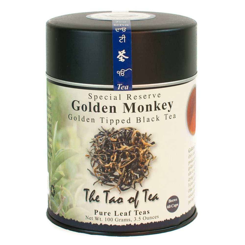 The Tao Of Tea, Golden Monkey Black Tea, Loose Leaf, 3.5 Ounce Tin
