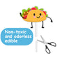 18Pcs Gold Glitter Cute Taco Bout Dessert Cupcake Topper Mexican Yummy Food Fiesta Festival Theme Decor Supplies Baby Shower Hap