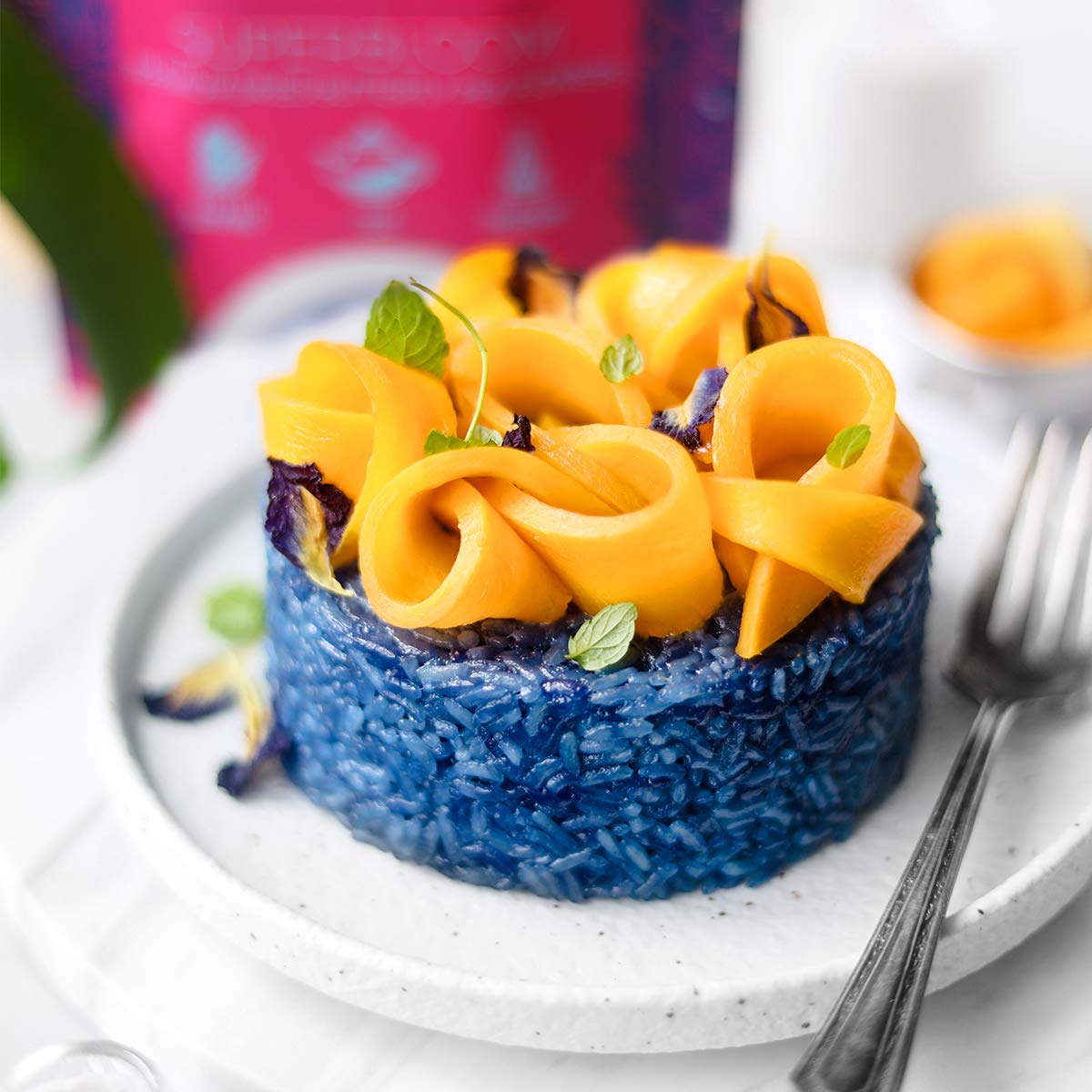 Suncore Foods Dried Butterfly Pea Flowers Tea, Caffeine-Free, Gluten-Free, Non-GMO, 1oz, Purple/Blue/Pink