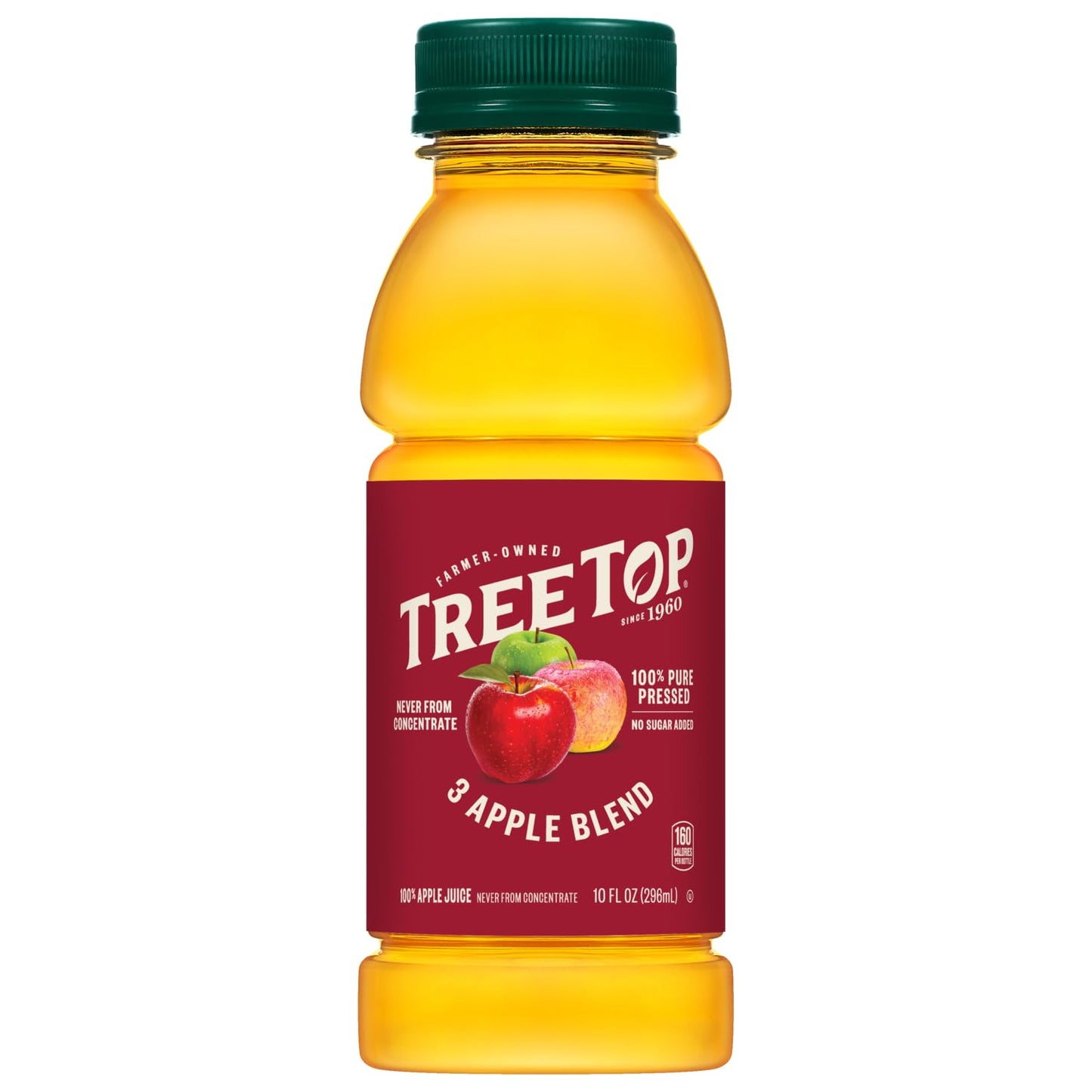 Tree Top 100% Pure Pressed 3 Apple Blend 100% Apple Juice, 10 Fl Oz (Pack of 24)