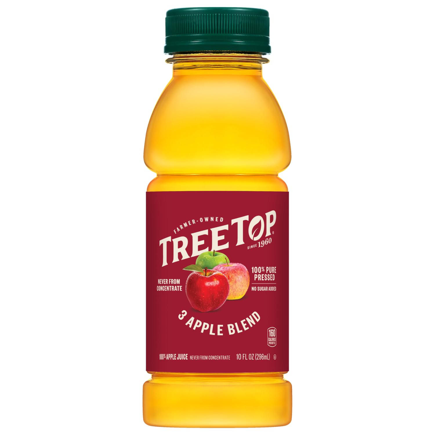 Tree Top 100% Pure Pressed 3 Apple Blend 100% Apple Juice, 10 Fl Oz (Pack of 24)