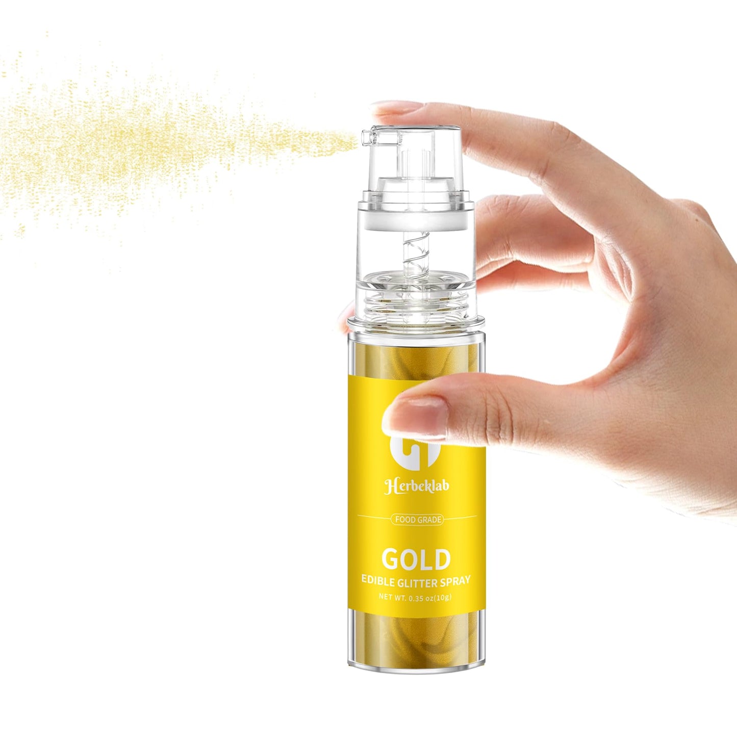 Gold Edible Glitter Spray - 10G Edible Gold Glitter For Cakes Food Grade Metallic Shimmer Powder Cake Sprinkles For Cookie Decor