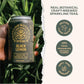 Rishi Tea Black Lemon Sparkling Botanicals Sparkling Water - Organic, Unsweetened, Zero Added Sugar, Caffeinated, Craft-Brewed F