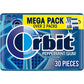 ORBIT Gum Peppermint Sugar Free Chewing Gum Mega Pack, 30 Piece