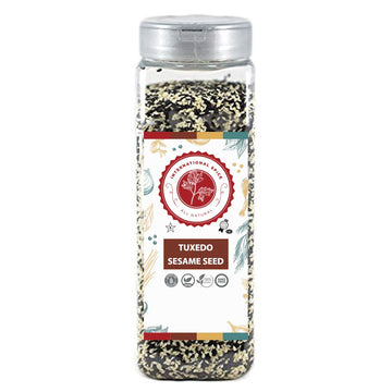 Tuxedo Sesame Seeds Mix 16oz - Black Sesame Seeds - White Sesame Seeds - Sesame Seeds Bulk - Bulk Spices