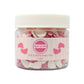 Mystic Sprinkles Baby Shower Themed Candy Shapes Sprinkles (Pink & White Baby Feet, 2Oz Jar)