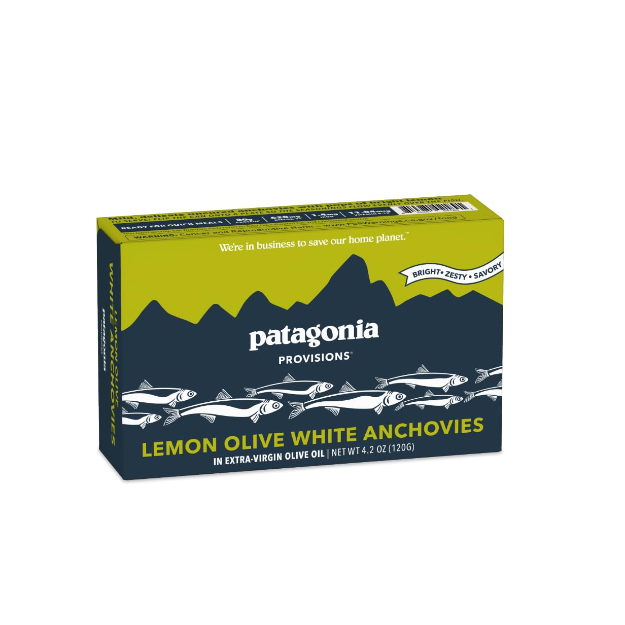 Patagonia Provisions Lemon Olive Spanish White Anchovies 4.2 Oz