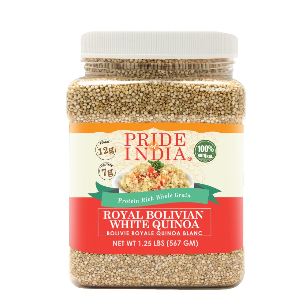 Pride Of India - Natural White Royal Quinoa - 100% Bolivian Superior Grade Protein Rich Whole Grain(D0102Hp6Bg7.)