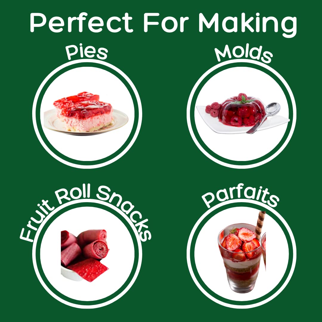 Simple Mixes Natural Gelatin Variety Pack, 3 Each: Strawberry & Cherry, Healthy, Lactose, Fat & Gluten Free, Kosher, 3.1 Oz Per