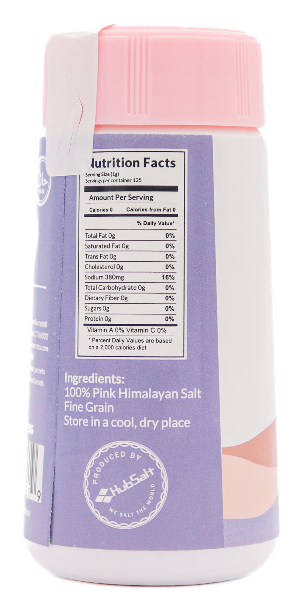 Natural Pink Himalayan Cooking Salt - Kosher Certified Fine Grain Gourmet Salt in Mini 4 oz Shaker - Heart Healthy Salt Packed w