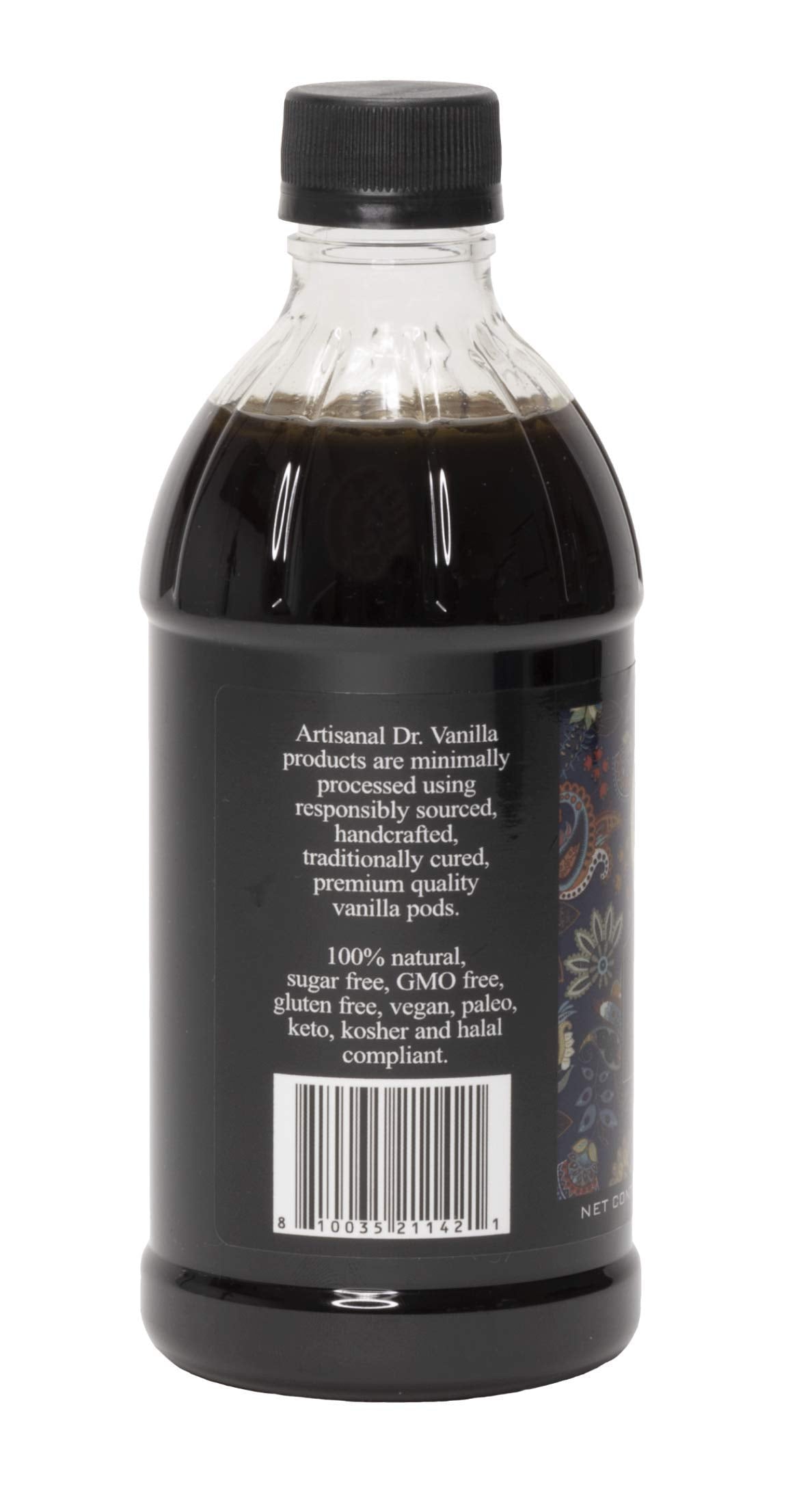 DOCTOR VANILLA ARTISANAL   -Free Natural Vanilla Extract, Small Batch, Madagascar spirit-inspired flavor Vanilla Pods, 16 oz