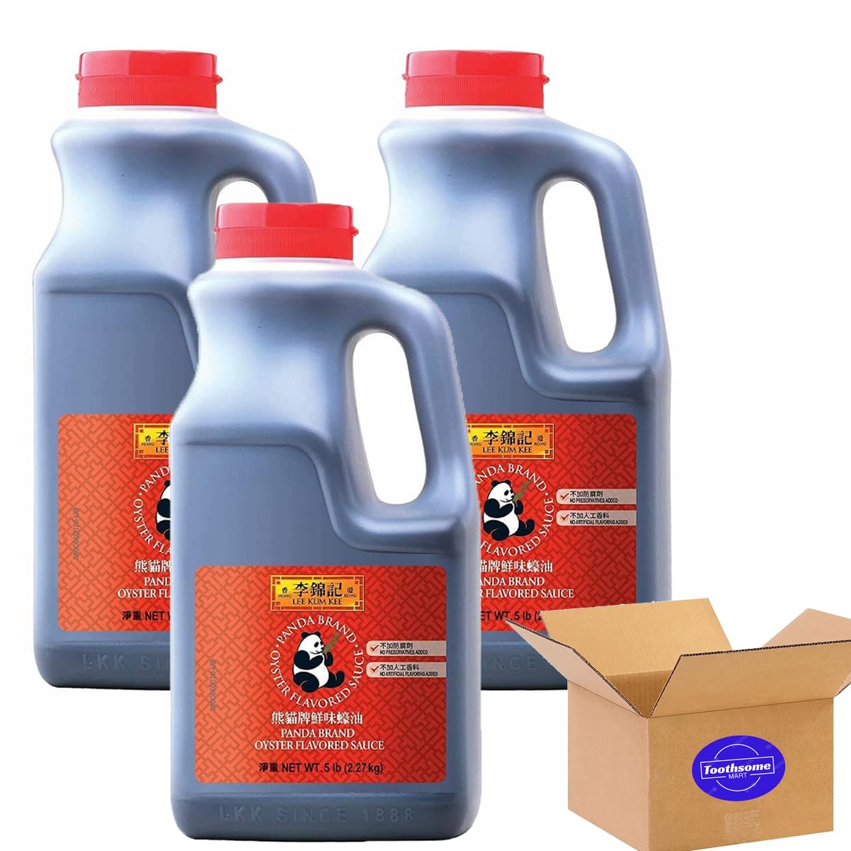 lkk Panda Oyster Sauce (3pack, 5lb)