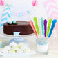 Extra Large Rock Candy Sticks: 144 Blue Rock Candy Sticks - Blue Raspberry - Individually Wrapped For Weddings, Bridal Showers, Receptions, Candy Buffet, Party Favors, Old Fashioned Espeez Bulk Candy