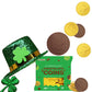 St. Patrick'S Day 25 Coins Gold Shamrock Coins Foils, Belgian Clover Coins Bag Nut-Free (25-Pack)
