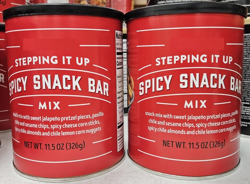 Trader Joe Stepping it Up Spicy Snack Bar Mix 11.5oz 326g (Two Cans)