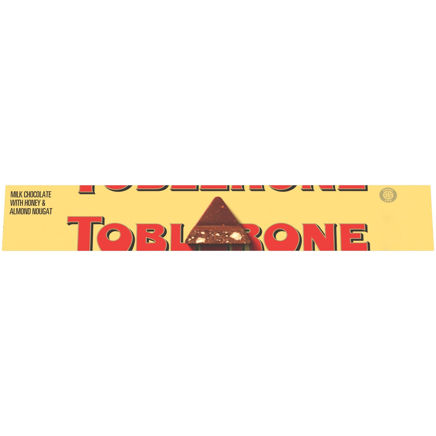 Toblerone Milk Chocolate Bar With Honey And Almond Nougat, 3.52 Oz
