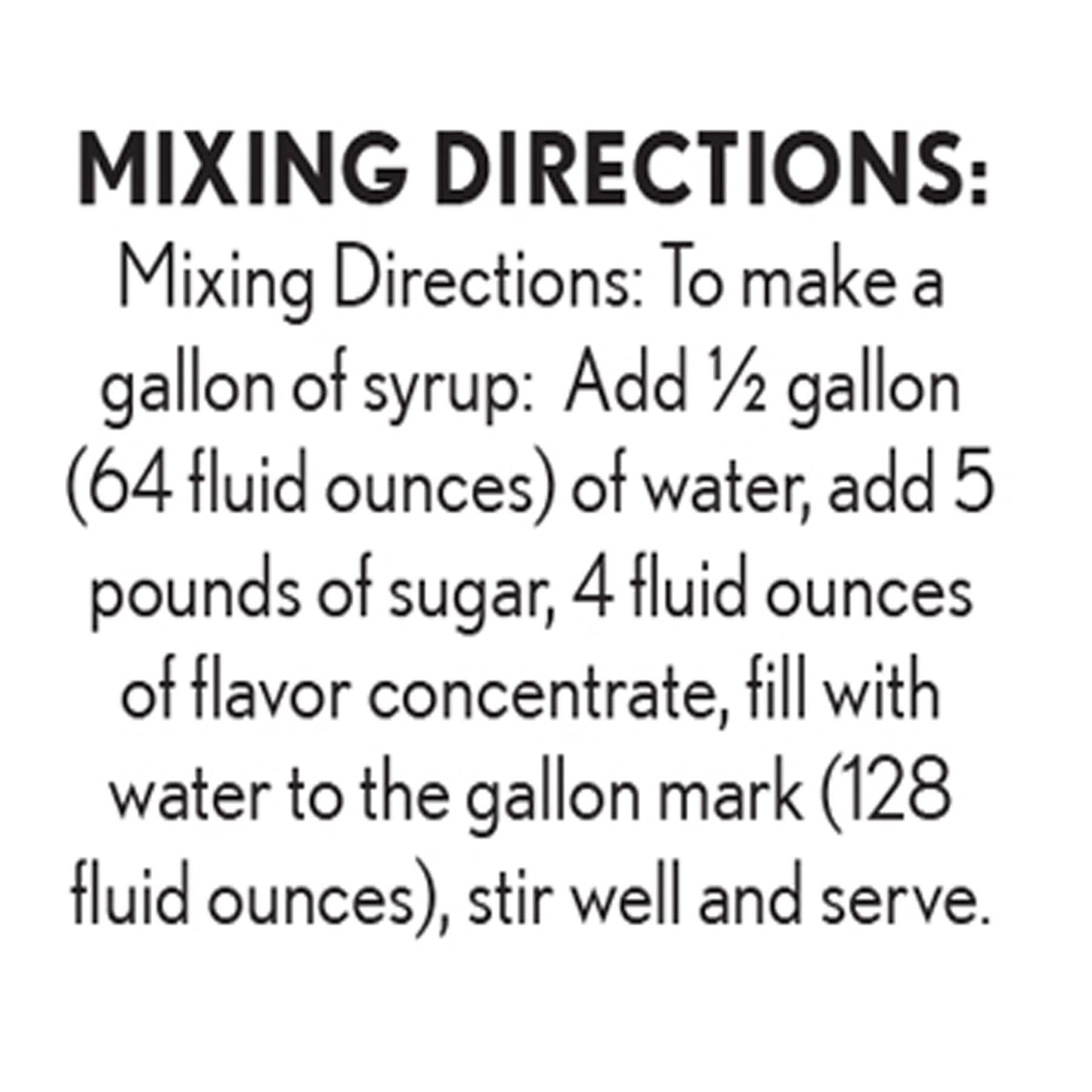 Hypothermias Shaved Ice Syrup Concentrate - Lemon Flavor - 32 Fl Oz Quart - Unsweetened - Makes 8 Gallons